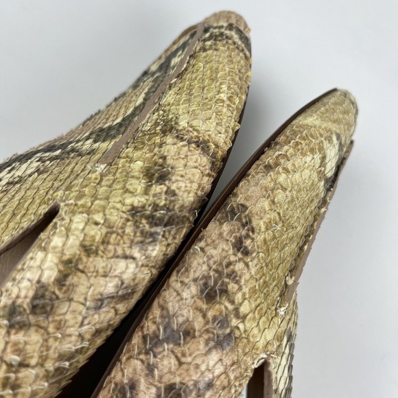 Madewell The Frances Skimmer Mule in Snake Embossed Leather Size 8 - Picture 9 of 14